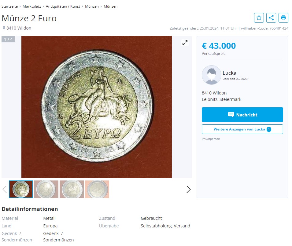 2 Euro für 45.000 User Lika