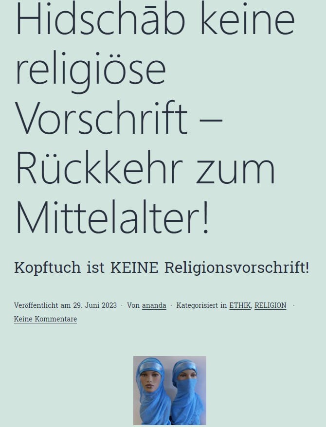 Kopftuch nicht Religion